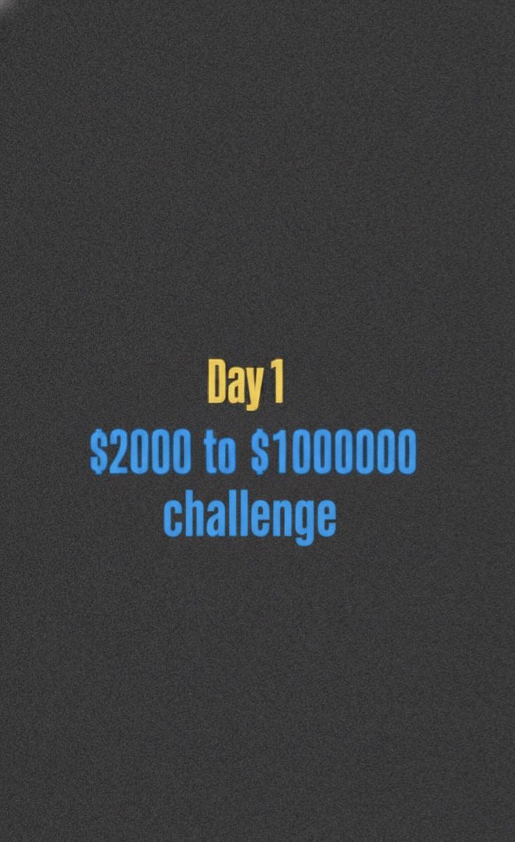 SalhiyassineT's tweet image. Day 1 ! Turn 2000$ to 100000$
Let’s Do it ! Link in bio !
——
#forex #trading #TradingCommunity #binanceboycott #binance #crypto #GOLD