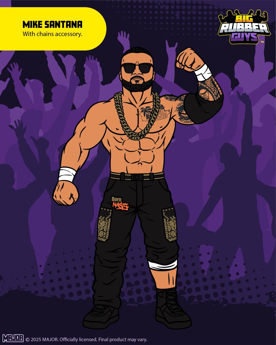 CollectMajor's tweet photo. Your NEW TNA World Champion, @Santana_Proud is about to have his own #BigRubberGuys figure!

Available for pre-order right now at https://t.co/EGqwaYHv2K but there will only be 500 made so act FAST!

#TNABoundForGlory 
#CollectMajor
#ScratchThatFigureItch https://t.co/aiaPYWMxfl