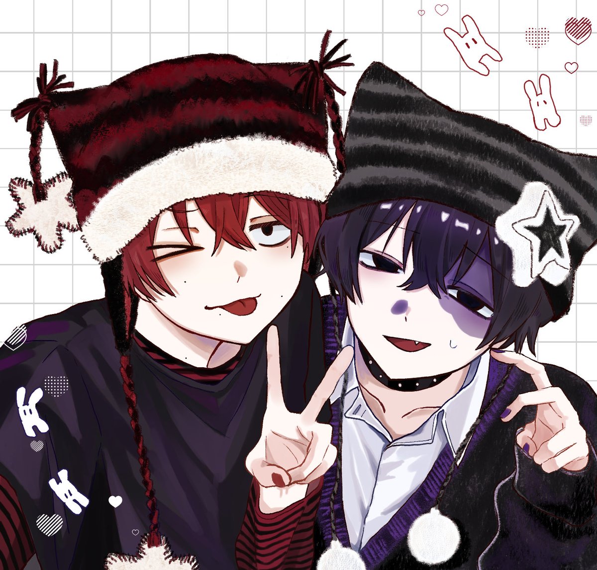 #Eve家

「ほら素直、ピース✌️ピース✌️」