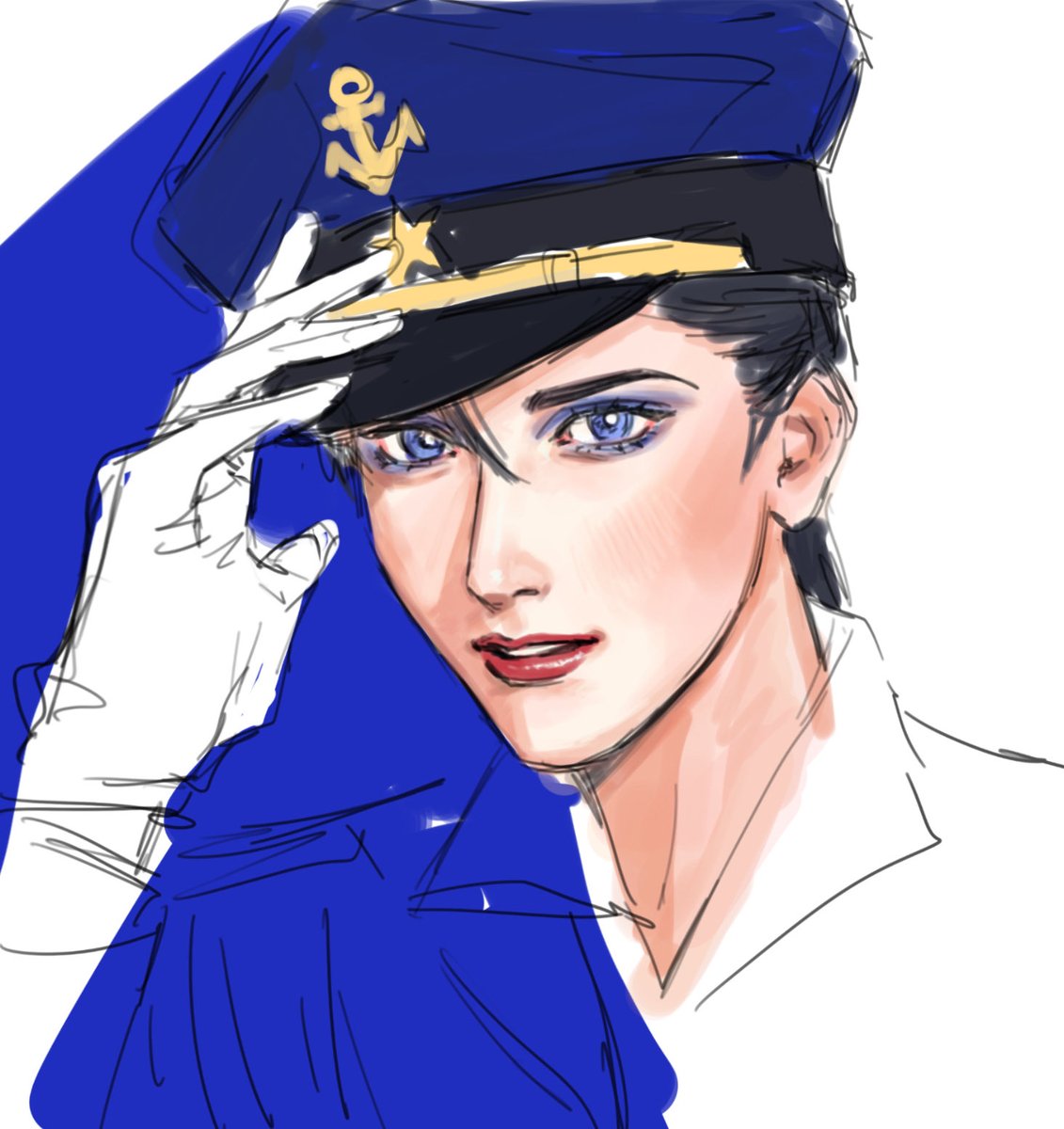 紫の中にひと筋の青...
久しぶりにrkgk！💙