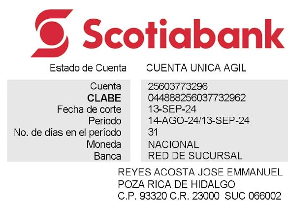 Por cierto, me preguntaron varios amigos:

Si son de México y es más fácil para ustedes, les comparto mi cuenta bancaria