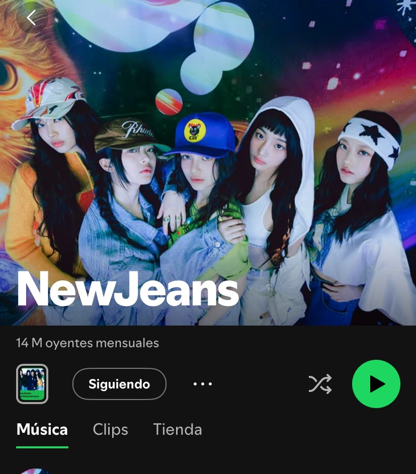haerinscode's tweet image. las chicas volvieron a llegar a los 14M de oyentes en spotify