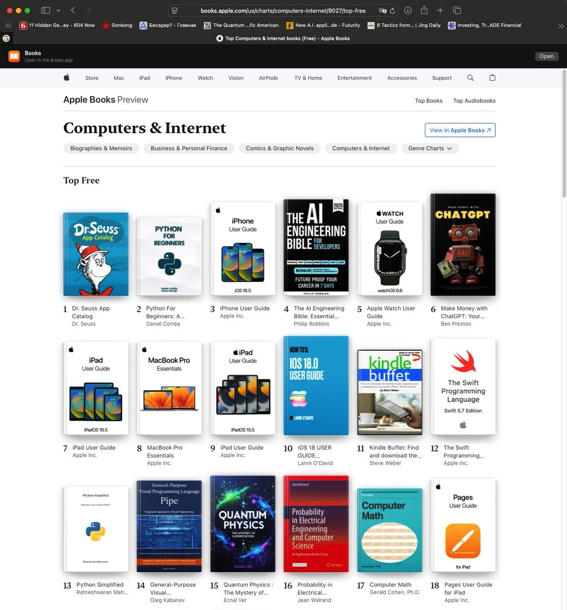 toplinesoftsys's tweet image. The book is #14 in Apple Books bestseller list for US category &quot;Computers &amp;amp; Internet&quot; (Oct.5, 2025).

For details, visit: pipelang.com

#visualprogramming #programminglanguage