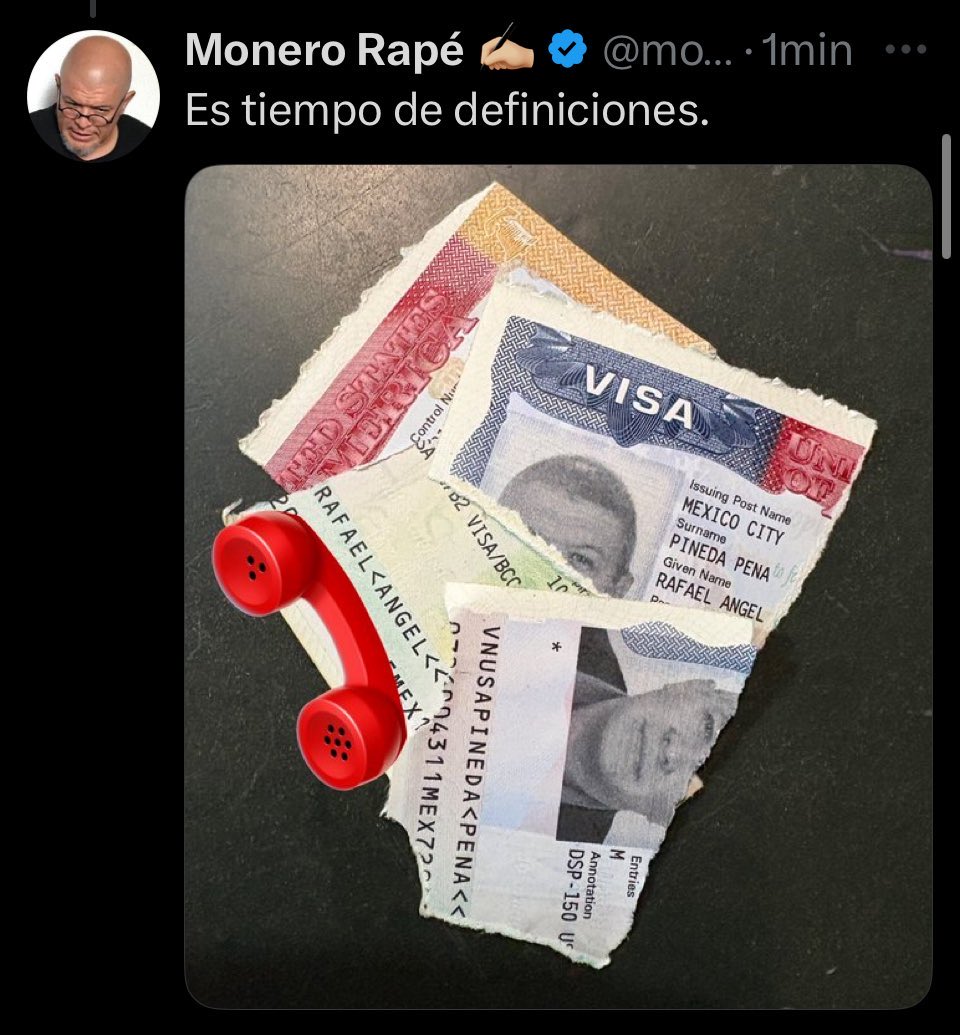 ¿Una tarjeta de débito? 😂😂😂

Son tan ridículos como el monero plagiario <a href="/monerorape/">Monero Rapé ✍🏼</a> que rompió su visa (vencida) para enfrentarse, según él, a los Estados Unidos.

Valientes de cartoncillo…👇