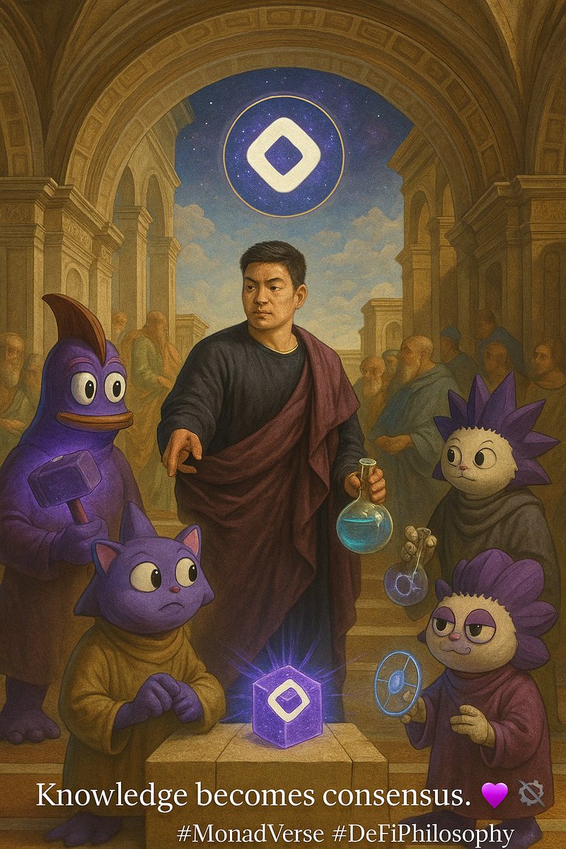 ged_ld's tweet image. Where logic meets strength, and flow meets wisdom.
Knowledge becomes consensus. 💜⚙️
#MonadVerse #DeFiPhilosophy #MainnetArc
@monad