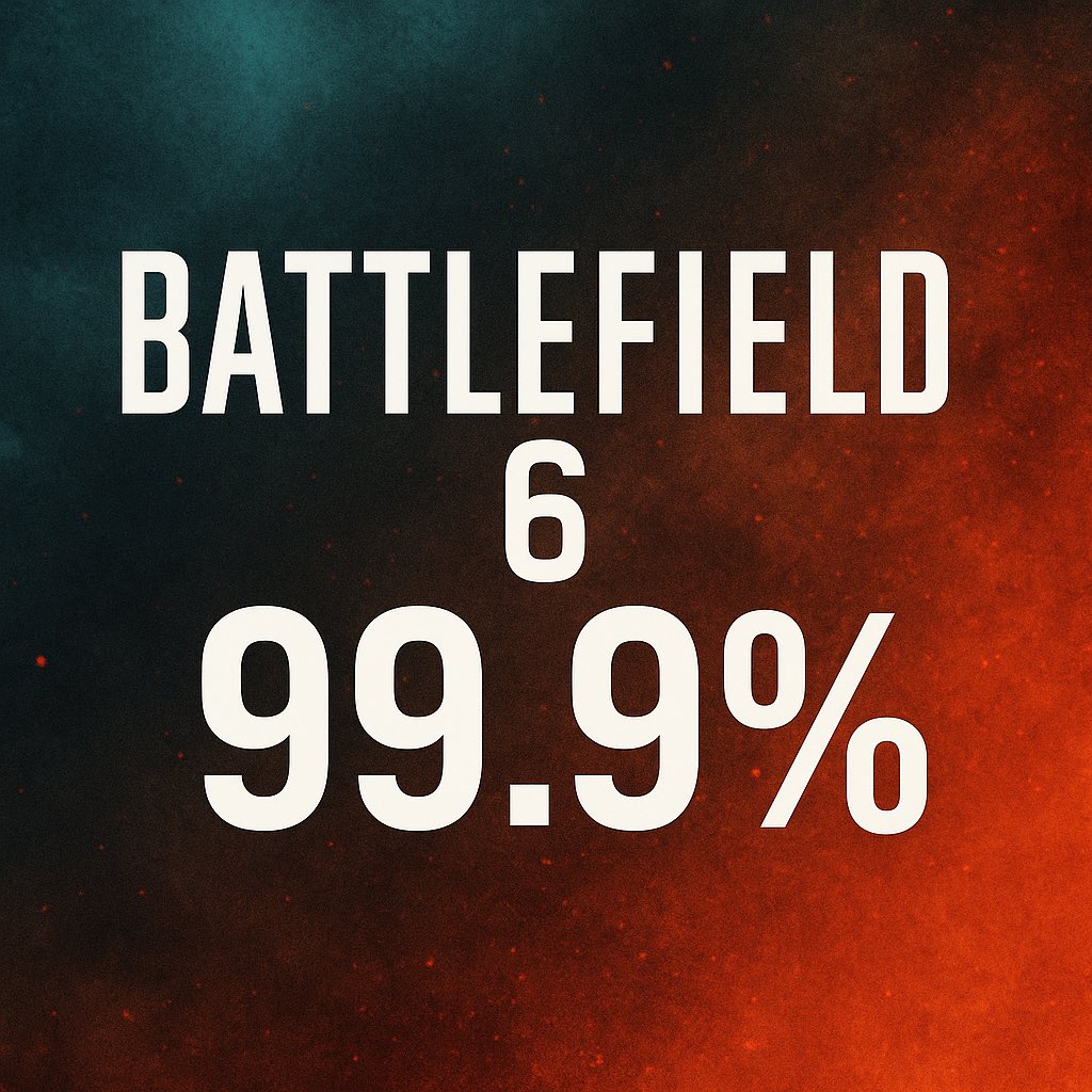 Weekend 1 of Battlefield 6 stats report 99.9% of Call of Duty players who played Battlefield stayed in one building the majority of their games and finished bottom of the leaderboard every time while complaining that tanks and planes are in the game.

How was your first weekend