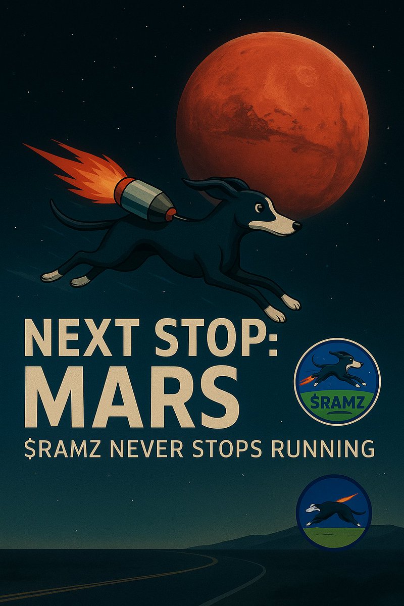 RamseySol6's tweet photo. Next stop: Mars. 🪐
Ramsey doesn’t walk — he launches. 💨

Speed isn’t a goal. It’s destiny.
$RAMZ — the fastest meme on Solana. 🚀

#RAMZ #Solana #FastestMemeOnSolana https://t.co/HhlJhPkhUG
