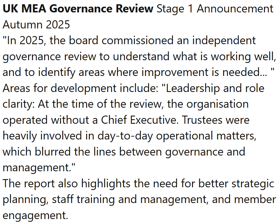 TomKindlon's tweet image. UK MEA Governance Review Stage 1 Announcement Autumn 2025

meassociation.org.uk/2025/10/the-me…

Screenshot from the Science for ME weekly update

#MEcfs #PwME