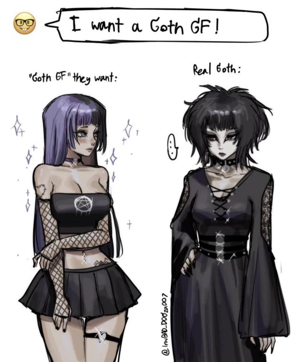 Is this accurate… did a more trad goth look… does it look good?