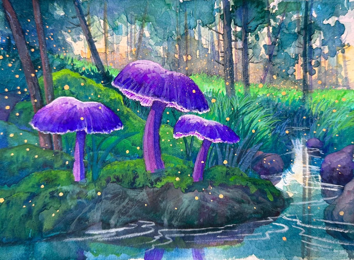 tagsalegirl's tweet photo. I don’t photograph them as often as I’d like but I sure love to paint mushrooms! https://t.co/nEHWoinceS