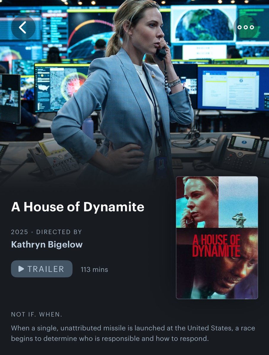 charli xcx watched a house of dynamite (2025) today