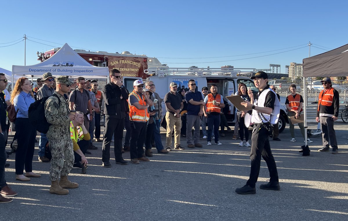 DBI participated in last week's <a href="/FleetWeekSF/">Fleet Week SF</a> and <a href="/SF_emergency/">San Francisco Department of Emergency Management</a> emergency response exercise and coordinated with City partners to strengthen our disaster response.

Exercises like this helps us stay ready to serve our city when it matters most. #RebuildingDBI
