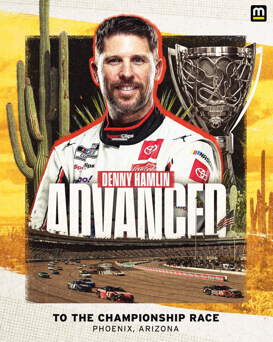 REPOST if you think Denny Hamlin will win the NASCAR Cup Series championship!