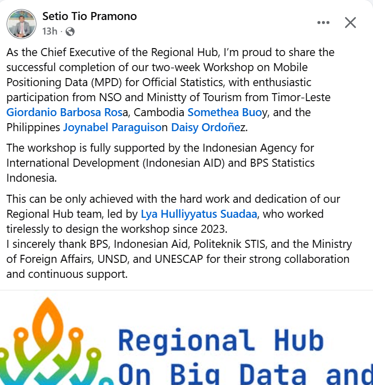 KadirRuslan's tweet photo. Pada sidang Komisi Statistik Dunia ke 53 di New York, delegasi Indonesia (alhamdulillah anggota sebagai porter merangkap juru tulis 📷) menyampaikan kesediaan menjadi Regional Hub pada agenda sidang tentang Big Data. Alhamdullilah Regional Hub kini di Otista. https://t.co/6cGleXKA4b