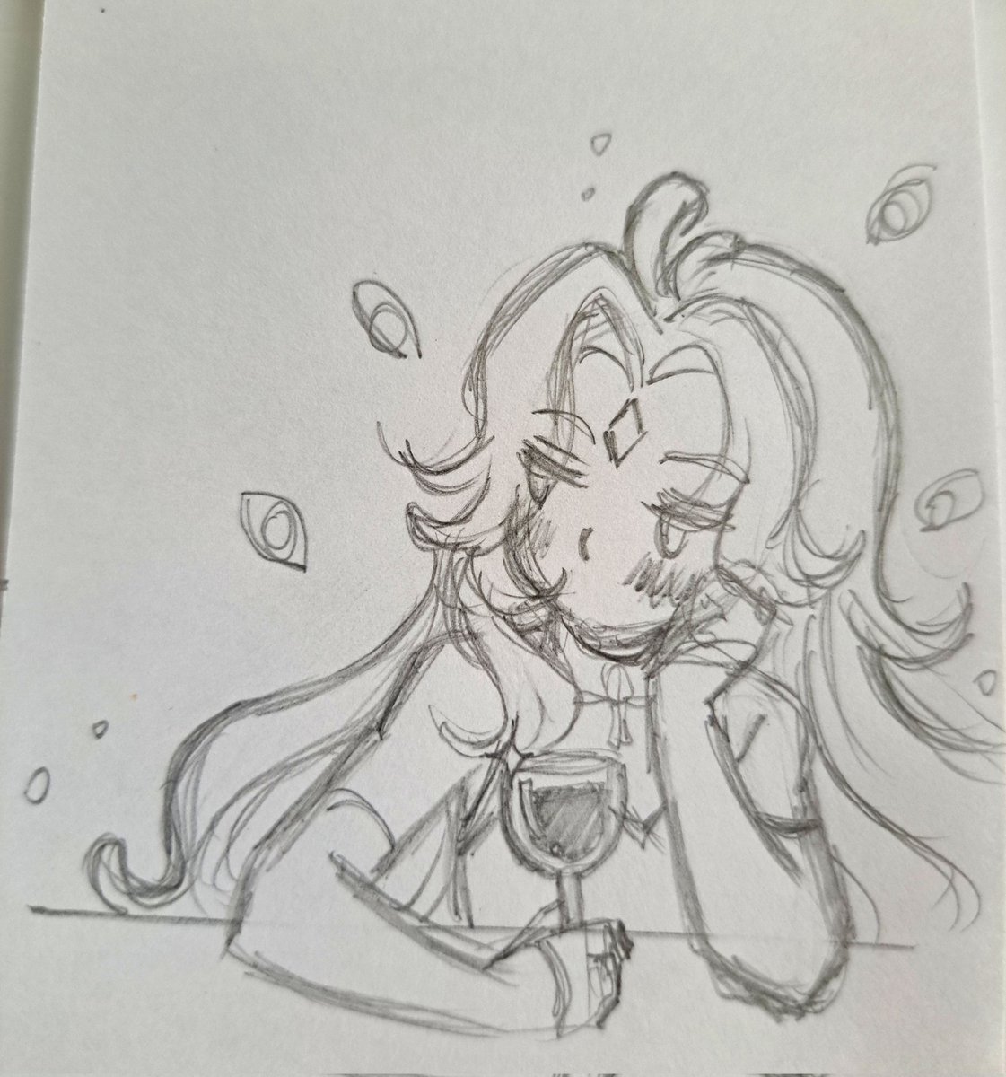 Dua 12 de Caroltubro!
Tema: bêbada/drink

Achei tão bonitinho rabiscado assim que não quis arriscar usar caneta 🖊 

#CarolArtes