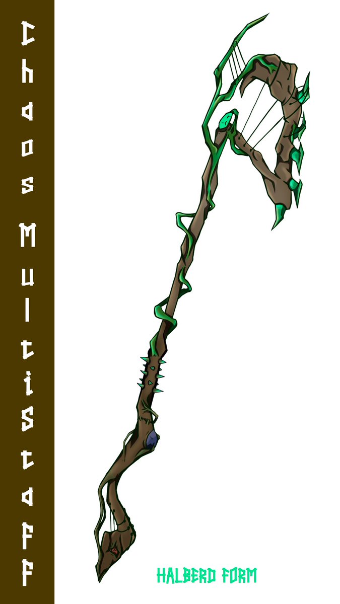 Ifnerr's tweet image. Complete. One weapon, many destinies — spear, bow, halberd.

#FantasyArt #WeaponDesign #DarkFantasy #FantasyWeapons