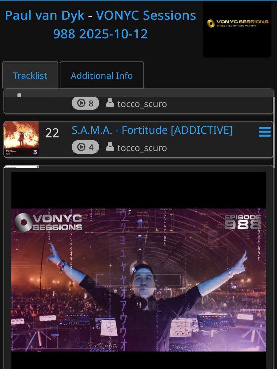 Huge news today #Chicago #TranceFamily ! S.A.M.A. - Fortitude (Original Mix) #Trance has been supported by <a href="/PAULVANDYK/">Paul van Dyk</a> during #Vonyc Sessions EP 988 available October 24th via <a href="/AddictiveSoundz/">Addictive Sounds</a> ... pre-save and get your copy @  beatport.com/release/fortit…