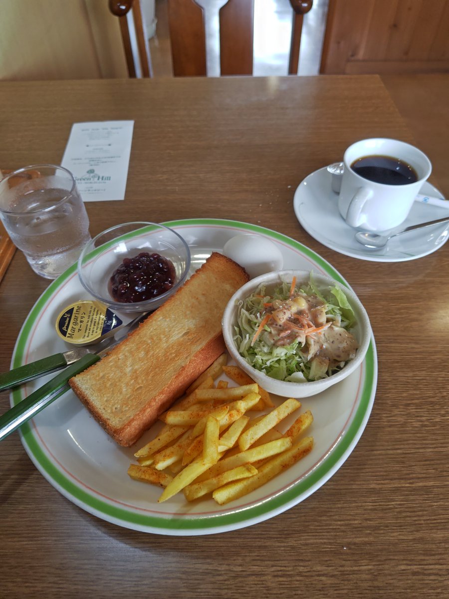 exit0811's tweet image. ヤマト運輸さんからほど近いところにモーニング食べれそうな所があったので、朝食にします