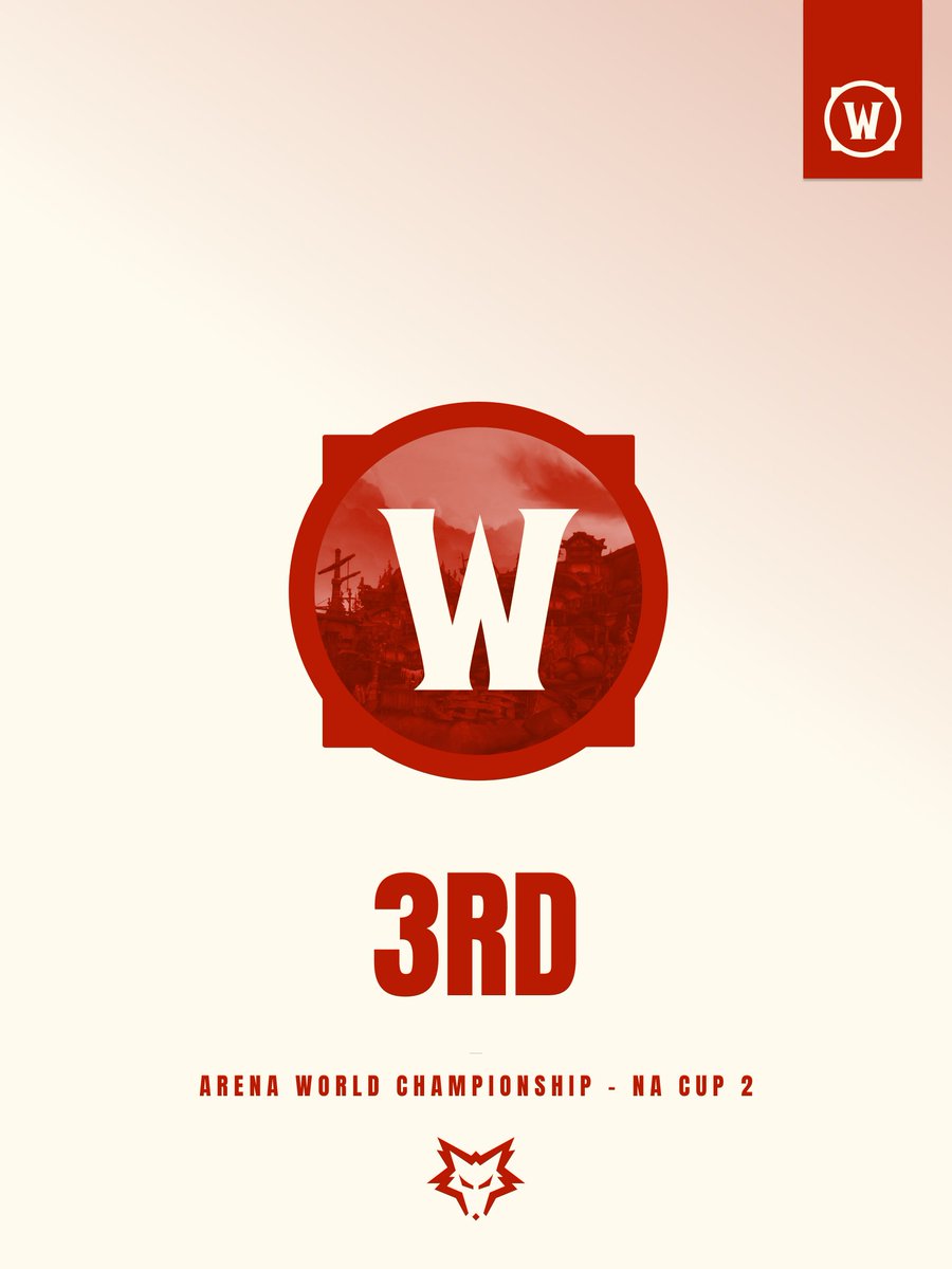 DireWolves's tweet image. We finish 3rd in the @WoWEsports AWC - NA Cup 2!!

#Wolfpack🐺