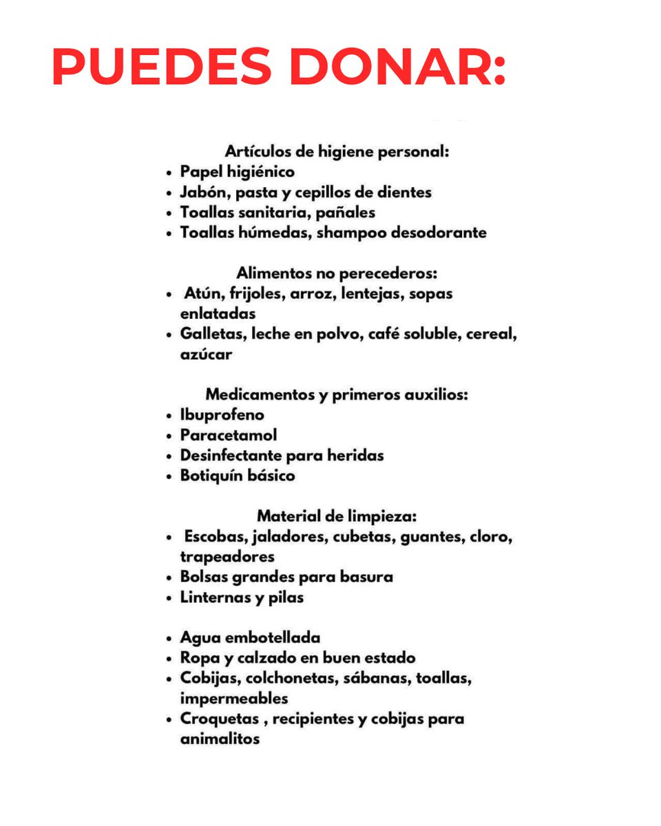ILLITMX's tweet image. 🚨| Apoyemos a las comunidades afectadas por las inundaciones en #Veracruz, #Hidalgo, #Puebla, #Querétaro y #SanLuisPotosí.
Aquí puedes dejar los lugares de colectas o puntos de ayuda, coméntalo y ayúdanos a difundir!