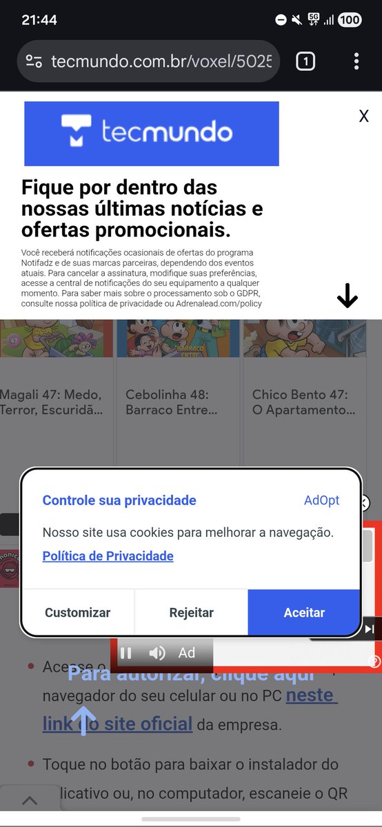 maneira a noticia