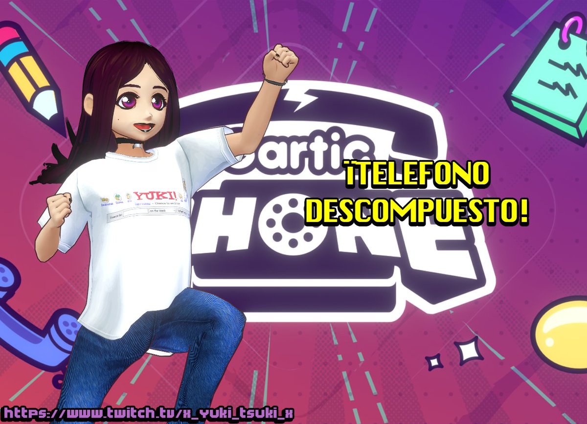 YukiTsuki14's tweet image. Wamo a divertirnos otra vez! Es hora de Gartic Phone con la Funkyo!
Comenzamos ya mismo!
Recuerden, en la plataforma moradita
www.twitch. tv/x_yuki_tsuki_x