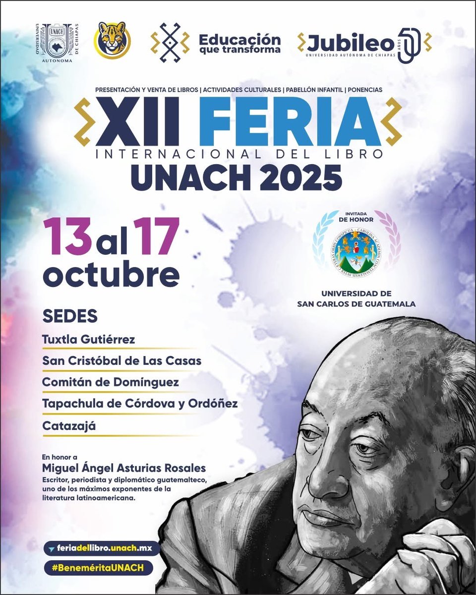 VillafuerteMade's tweet photo. #BeneméritaUNACH || Todo listo para el inicio de la XII Feria Internacional del Libro UNACH 2025 

Lee la nota completa 📰https://t.co/A7agcVaIzT https://t.co/6tu2bAx3Ha