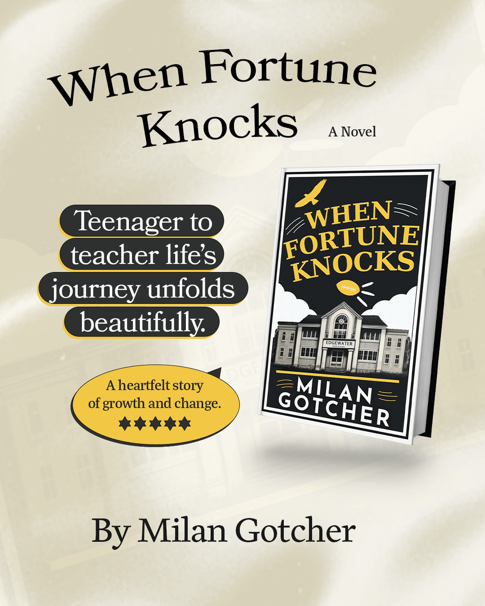 DailyBookBlogs's tweet image. A novel of parallel lives: a teen finding his place on the field &amp;amp; a teacher finding meaning in the classroom. When fortune knocks do you answer? By @CoachG_GotEm

Available on - amzn.to/4mzdzE4