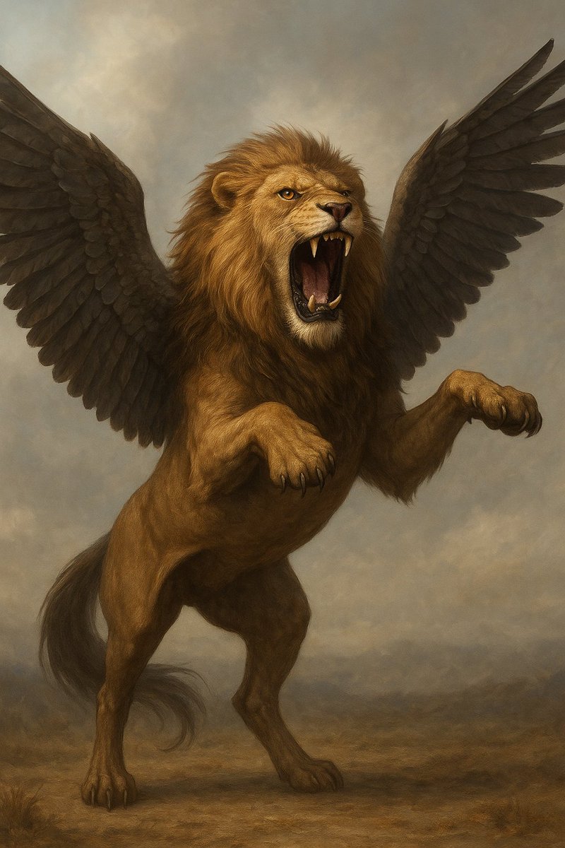 avrahamislam's tweet image. Grok vs ChatGPT

The same prompt

Create a realistic image of a lion with horses&apos; legs, Falcon&apos;s wings, Alpha&apos;s eyes, double canine, rising the two front legs with open mouth roaring

I guess we have a winner 😁
#Grok #ChatGPT