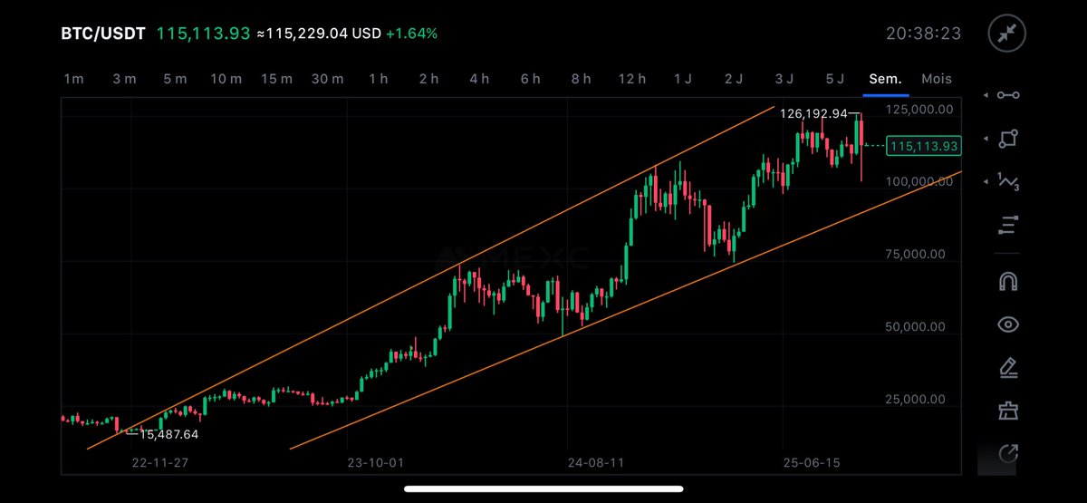Tony_Fitbody's tweet photo. Really sorry for everyone liquidated or everyone who sold with panic but keep this chart in mind, bear market will start when we’ll broke the channel downward.
Never panic sell, you’ll always lose money, take a breath and don’t sell, buy more. Invest long term, not “panic trade” https://t.co/rF9q3CM3iq
