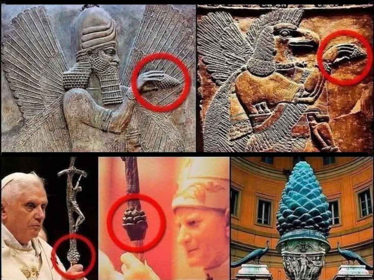 Why did ancient civilizations all carve pinecones — from Mesopotamia to Rome and the Vatican? Coincidence, or a symbol of something deeper?