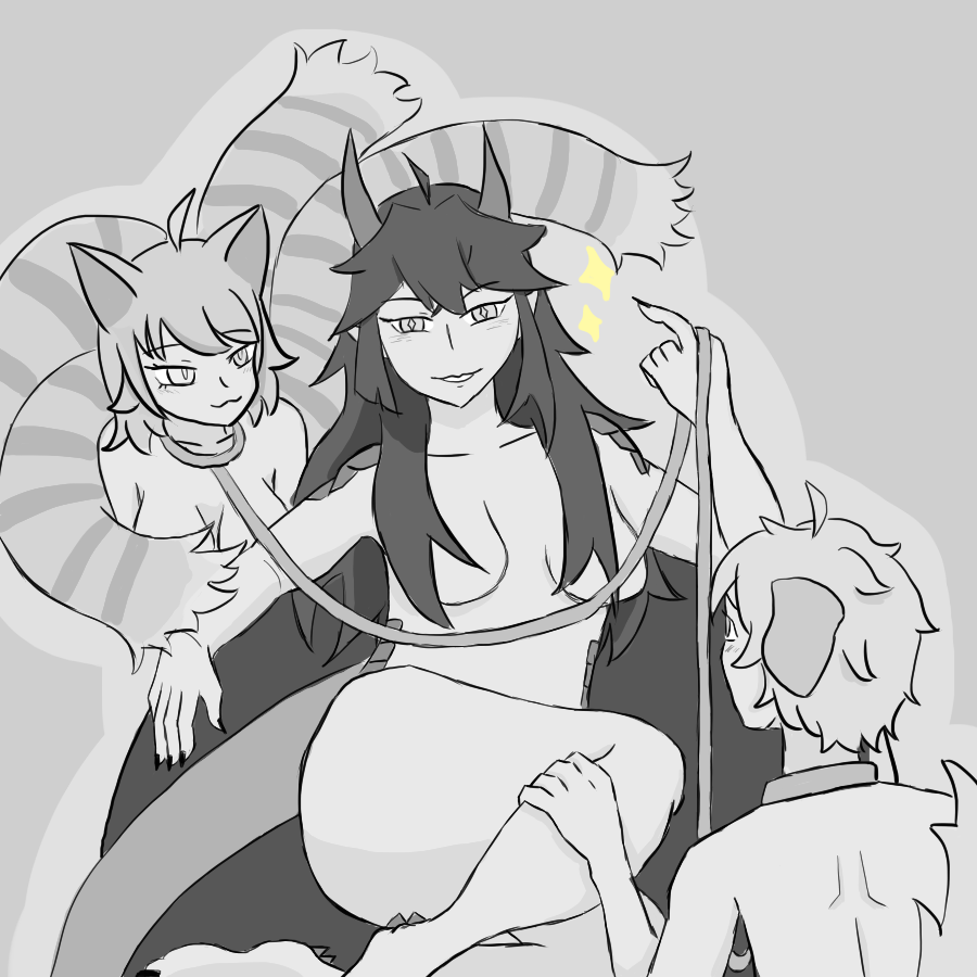 Day 12

"just me, my kitten and my puppy. you wanna be my pet too?"

*no animals were harm in the making of this

#kyontent #kyontai #jetillust
