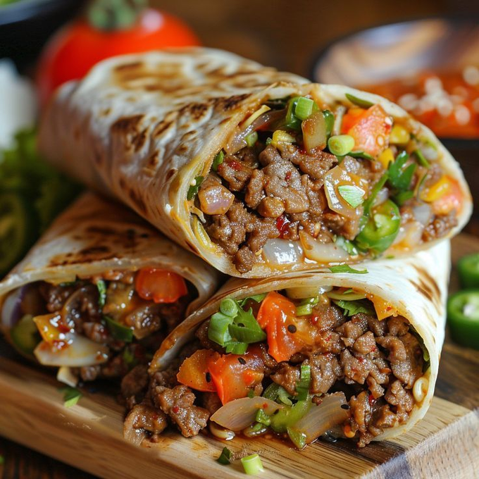rock716860's tweet photo. Cheesy Ground Beef Wraps
Full recipe:https://t.co/JEGUO4cykt https://t.co/oIoOYQEL9t