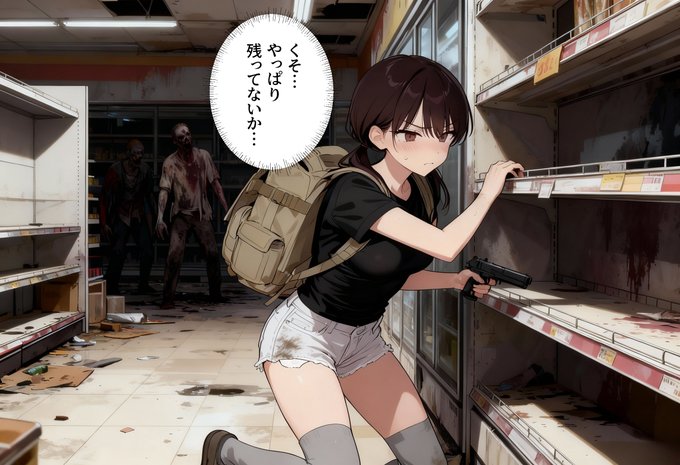 画像生成始めた頃から作りたかったポストアポカリプス系の漫画もbananaやseedreamがある今なら作れる気がする、けどえっつい同人漫画としての需要は少なそう