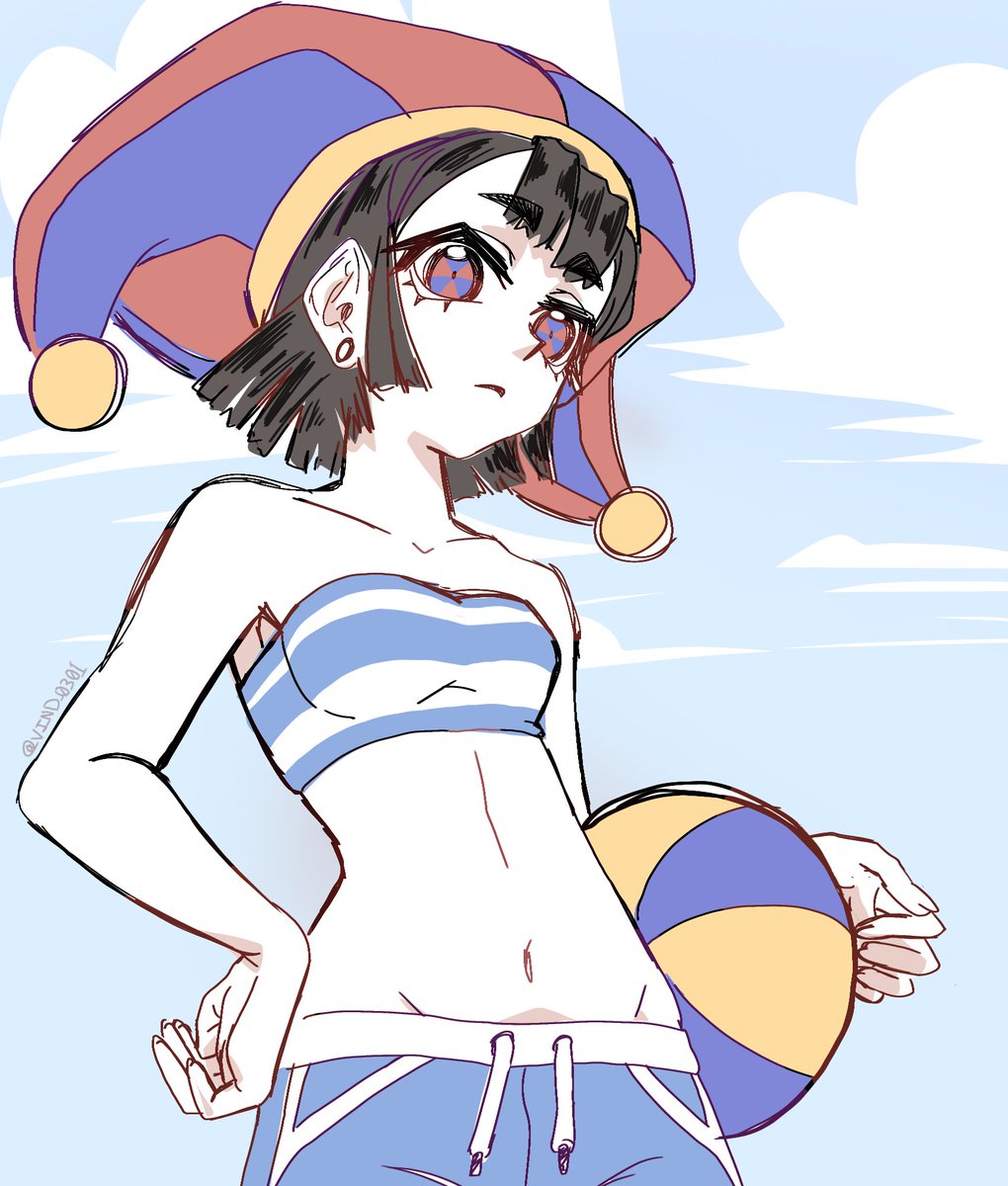 VIND_0301's tweet image. Pomni sketch 

#TADC #Pomni