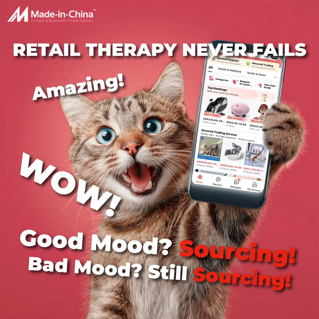 madeinchina_b2b's tweet image. Retail therapy never fails. Sometimes, all you need is a good deal and a full cart to turn the day around. 🛍️
#MIC #MadeInChina #Sourcing #eCommerce #OnlineShopping #SmartSourcing