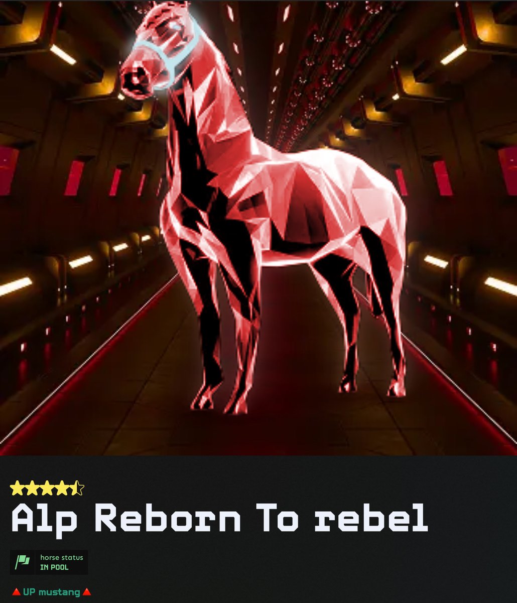 UP mustang Stable tweet media