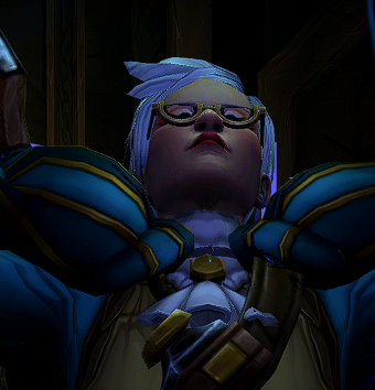 Had my screen zoomed in while hearthing in remix and might have captured my favorite wow character expression ever