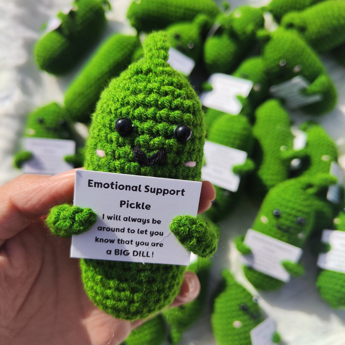 Gaopeng_Retail's tweet image. 🥒💚 Meet your emotional support veggie! Handmade crochet dolls with affirmation cards for daily positivity! Soft, squeezable &amp;amp; mood-boosting! ✨

gaopengtoy.cn/products/handm…

#knittedgifts #SelfCare