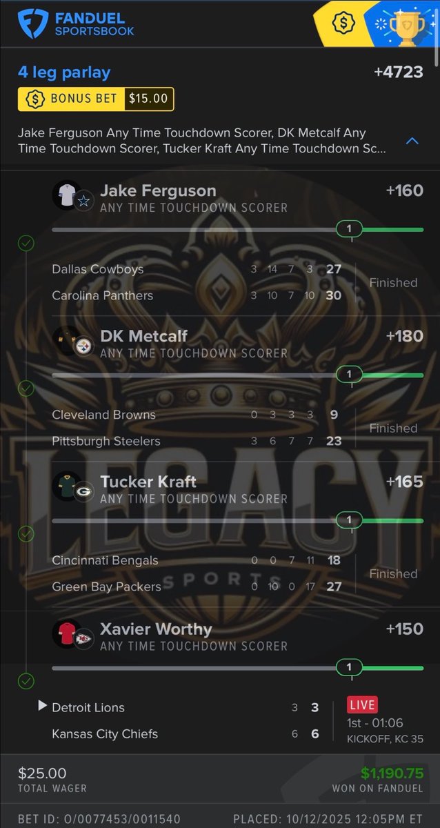 BANGGGGGGGG💥💥💥

$25 ➡️ $1,190.75 💰💰💰

LETS FUCKING GOOOOOOO