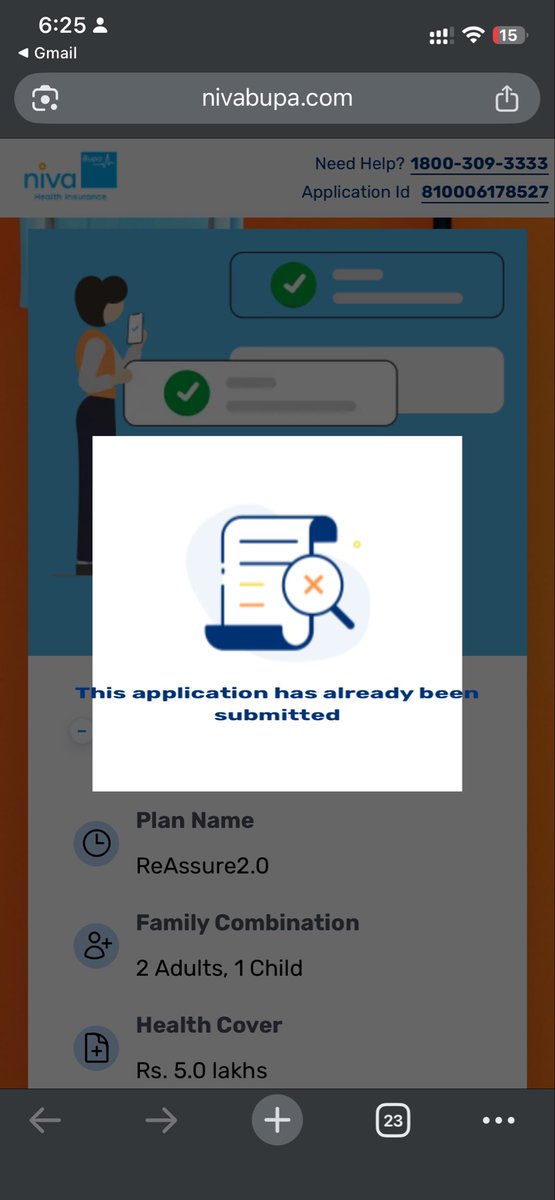 DsGboom1's tweet photo. Hello niva bupa team, kindly tell me the status of my newly purchased medical policy. Is it approved, or is it rejected and if then why and most important when will I expect my refund. @Niva_Bupa @NivaBupaSupport https://t.co/8IOq8vfeBN