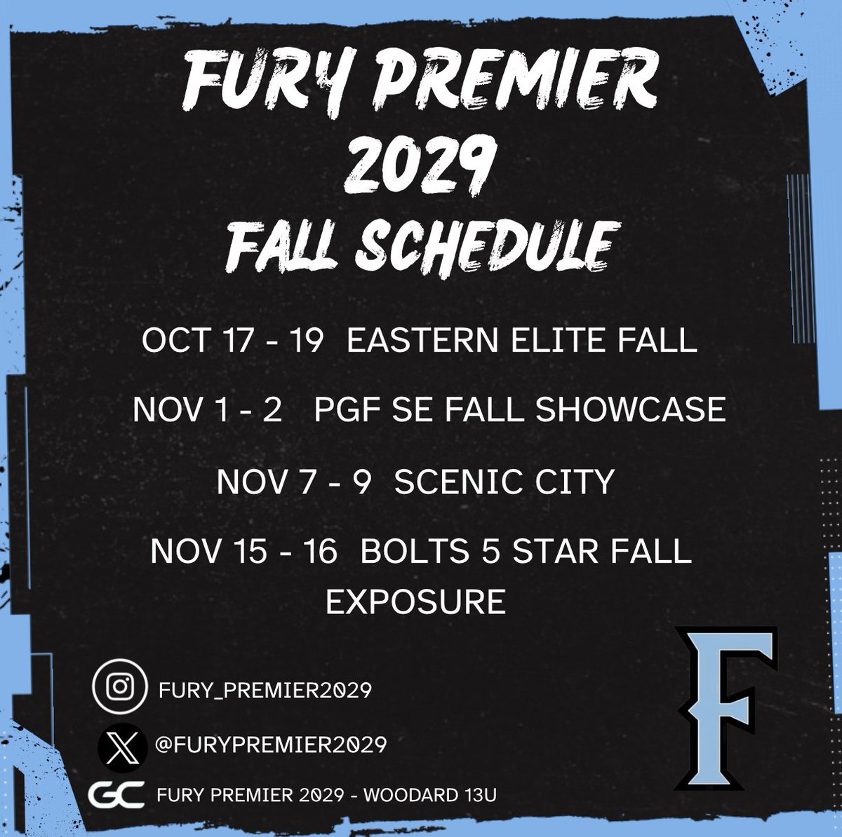 Come watch us play this fall!  Excited to get back at it!