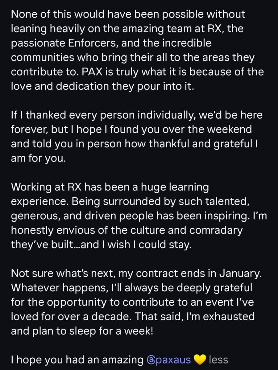 💛 I love you <a href="/PAXAus/">PAX Australia</a> 💛