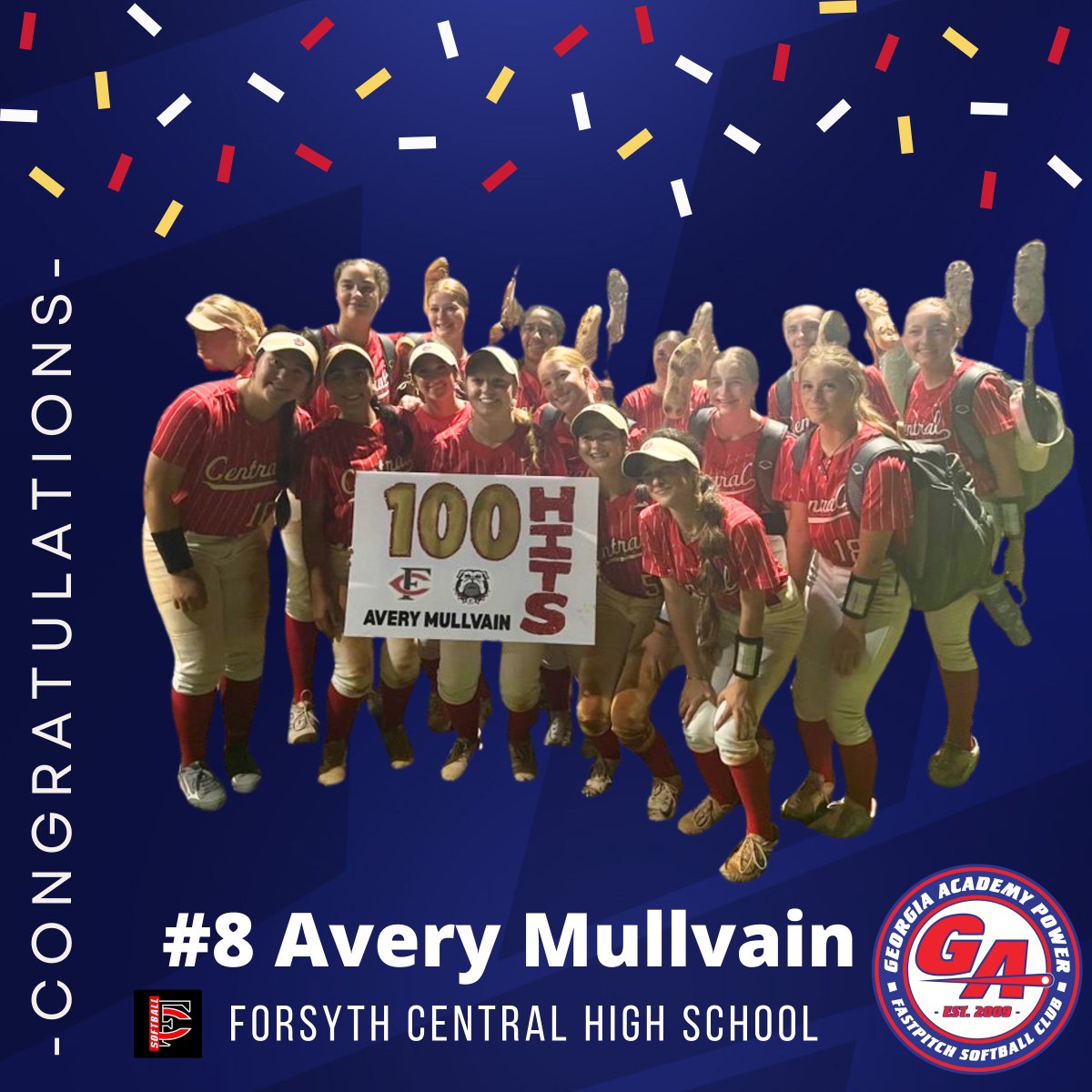 Congratulations to two of our GAP King⭐️athletes for surpassing 100 Career Hits on their High School Varsity teams!🎉 <a href="/AlinaJade4/">Alina Jade (AJ) 2026 RHP 🥎</a> <a href="/avery_mullvain8/">Avery Mullvain</a> <a href="/PRHSSoftball/">PRHSSoftball</a> <a href="/fchs_softball/">Forsyth Central Softball</a> <a href="/TNStateSoftball/">TSU Softball</a> <a href="/GAPfastpitch/">Georgia Power Fastpitch</a>