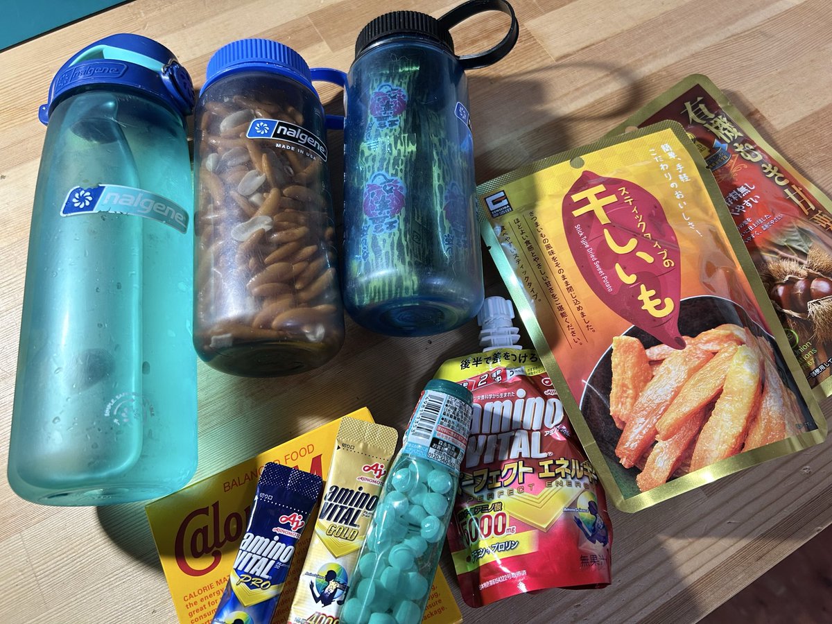 ライブにおいての補給食