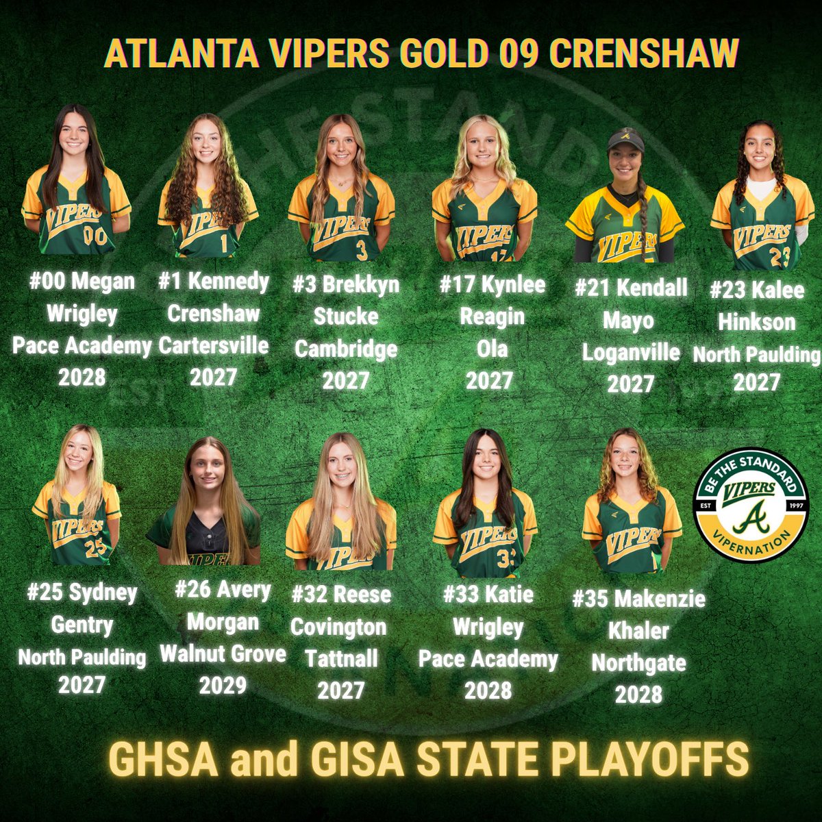 GaImpact16UPrmr's tweet image. Good luck to all of our Georgia girls as they compete in the GHSA and GISA State Playoffs!  🐍🐍

#represent
#BeTheStandard