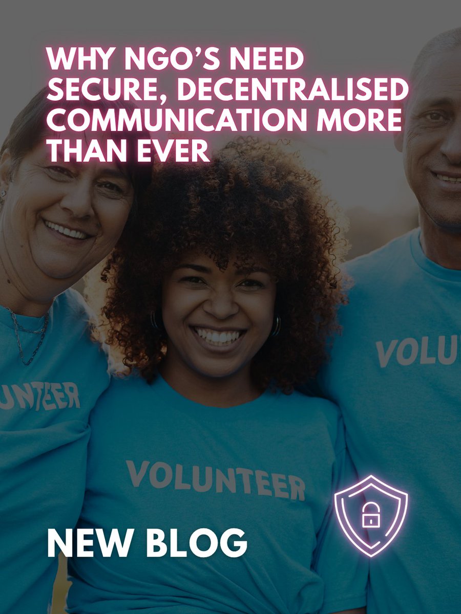 unytedworld's tweet image. NGOs need tap-proof, decentralised tools now more than ever. Read more in our latest Blog: bit.ly/4h8rxvd 
#NGO #DataControl #HumanRights #Activism #TakeAction #CyberSecurity #DataOwnership #DataPrivacy #TapProof #Decentralized