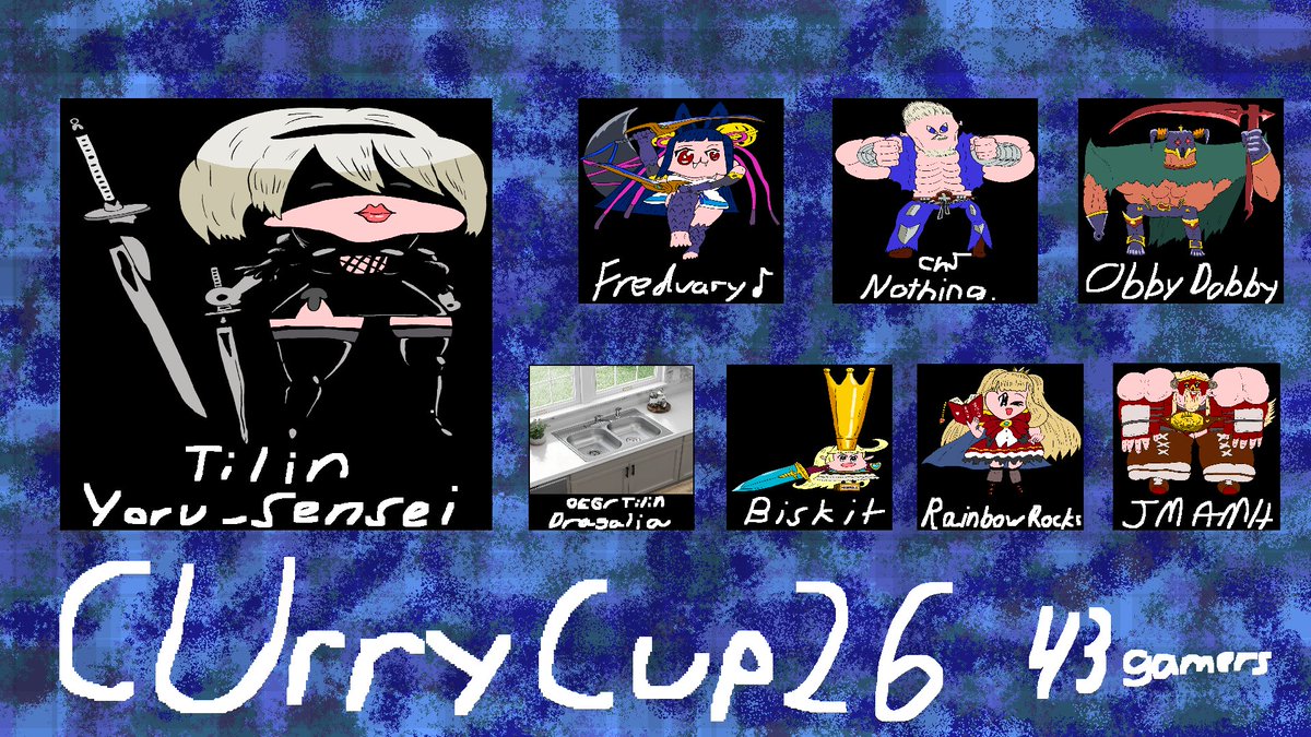 Wow again! Curry Cup 26! Just a week away (backwards)! In a convincing double victory, <a href="/YoruSenseii/">YoruSensei</a> took it home two weeks straight!

🥈<a href="/fredruaryFGC/">fredruary♪</a> 
🥉CHJ | Nothing.
4st - <a href="/Obby_DobbyFGC/">Obby Dobby</a>
5nd - <a href="/Dragwaslost/">OEG | Drag</a> / <a href="/Riskit4Biskit/">Biskit @ MAGFEST 💚💭</a>
7th - <a href="/RainbowRocks77/">RainbowRocks</a> / JMAMH