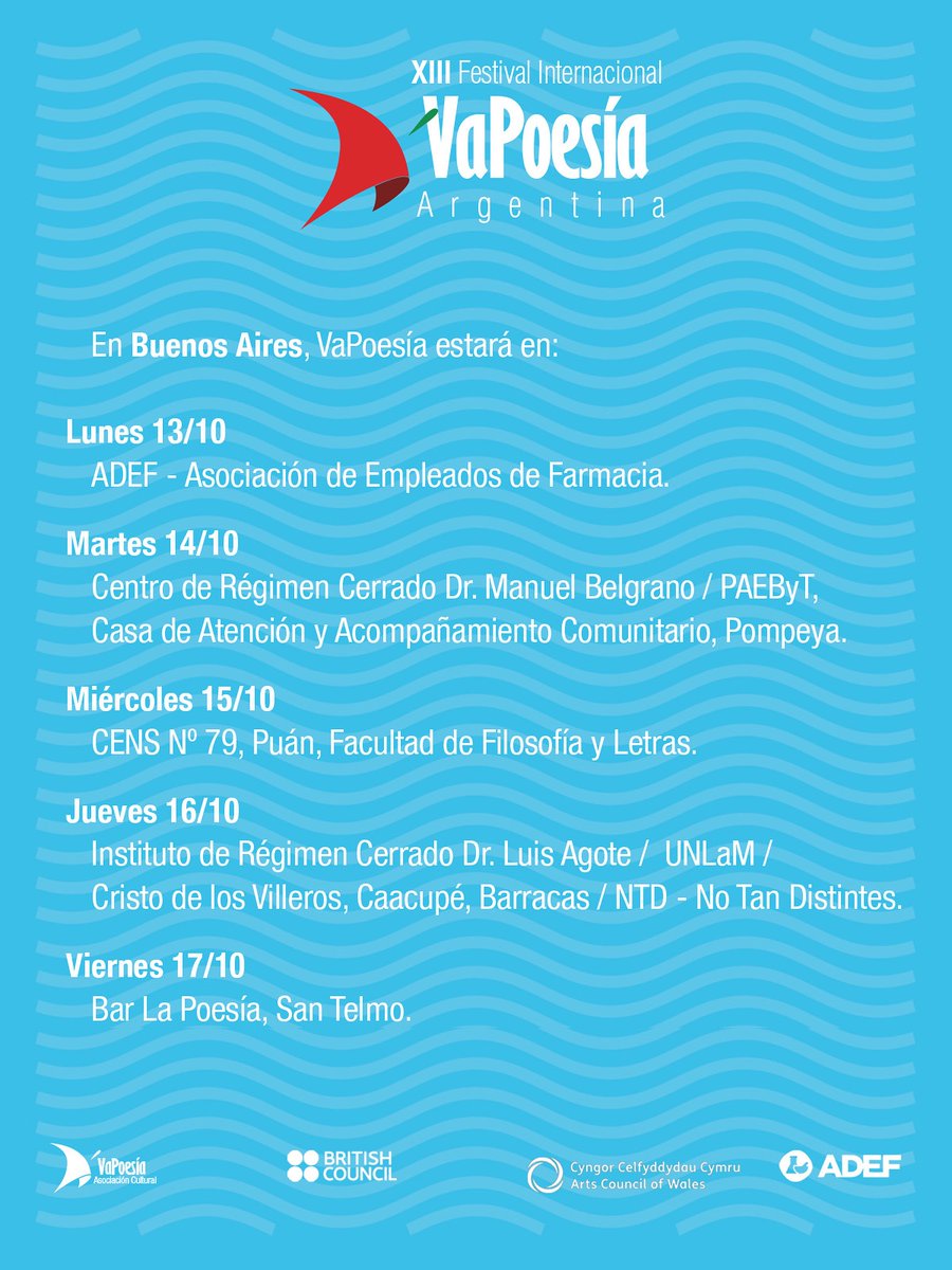 📚 ¡VaPoesía 2025 llega a Buenos Aires! Lecturas, encuentros y actividades en bibliotecas, escuelas, auditorios, bares y unidades penitenciarias. 📷 📷 ¡Sumate a esta travesía! 💫
