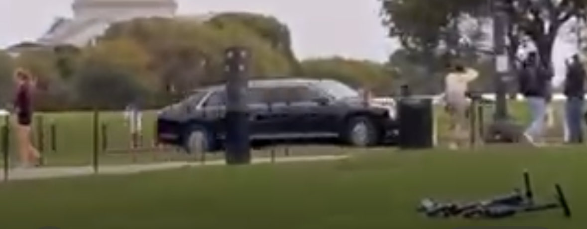 Happened to be in DC and captured Trump going to the airport for his flight to Israel and the middle-east. Unfortunately, I don’t have a closeup of him in the car